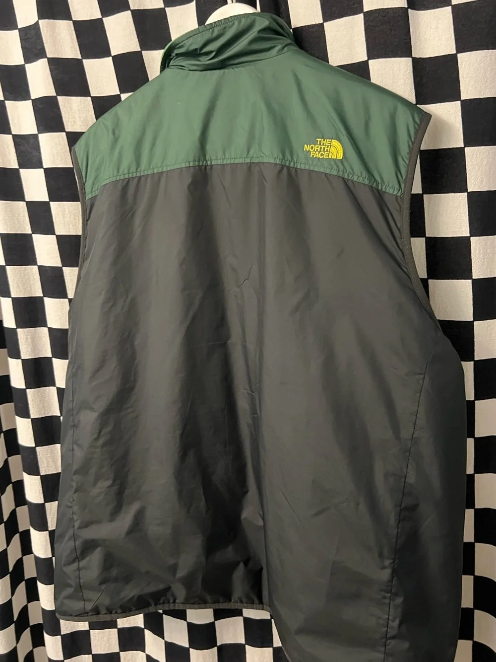 The North Face Green, Black & Yellow Men’s Insulated Vest